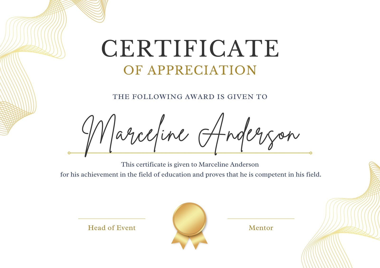 Free, Printable, And Customizable Award Certificate Templates | Canva regarding Free Customizable Printable Certificates Of Achievement