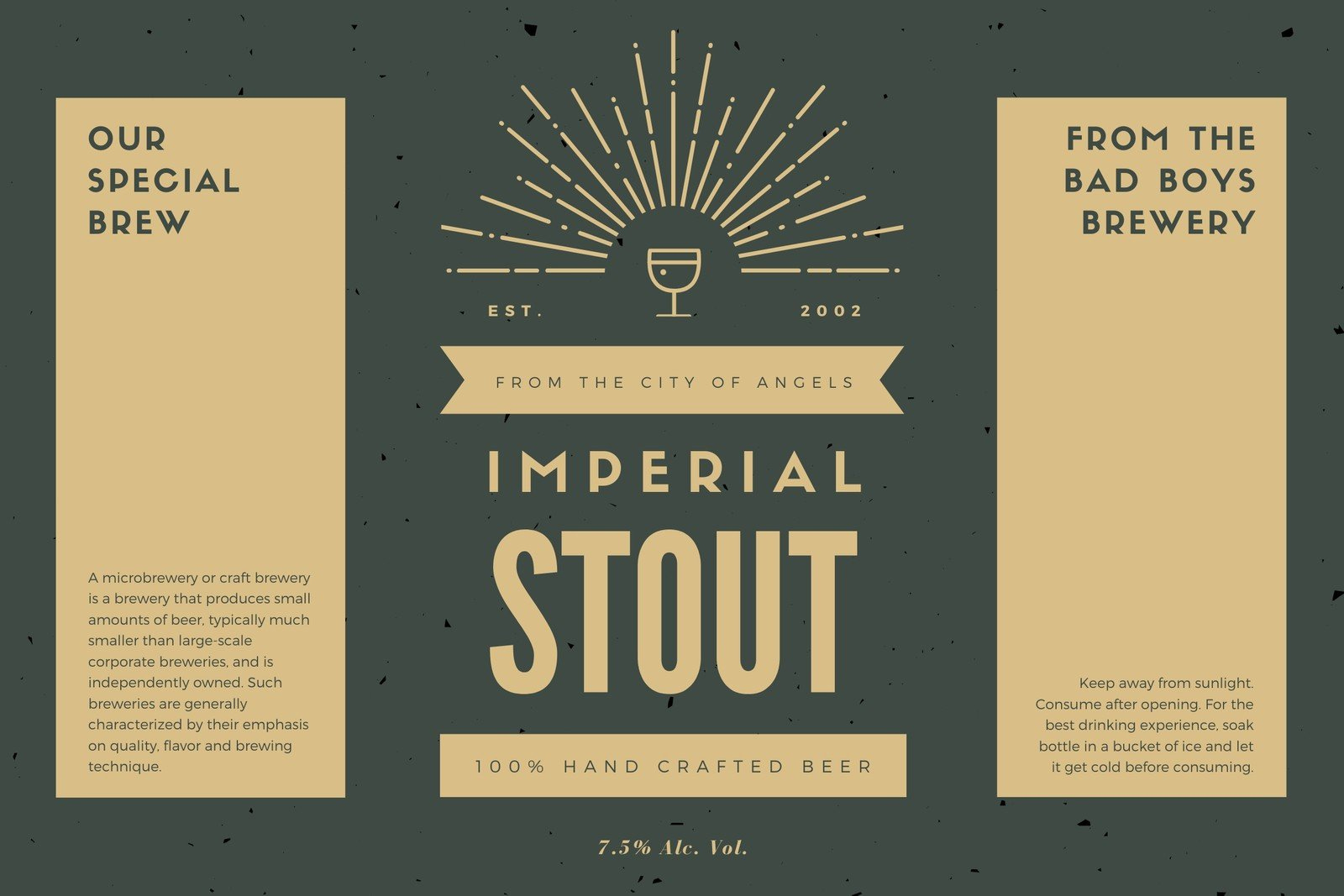 Free Printable And Customizable Beer Label Templates | Canva in Free Beer Printables