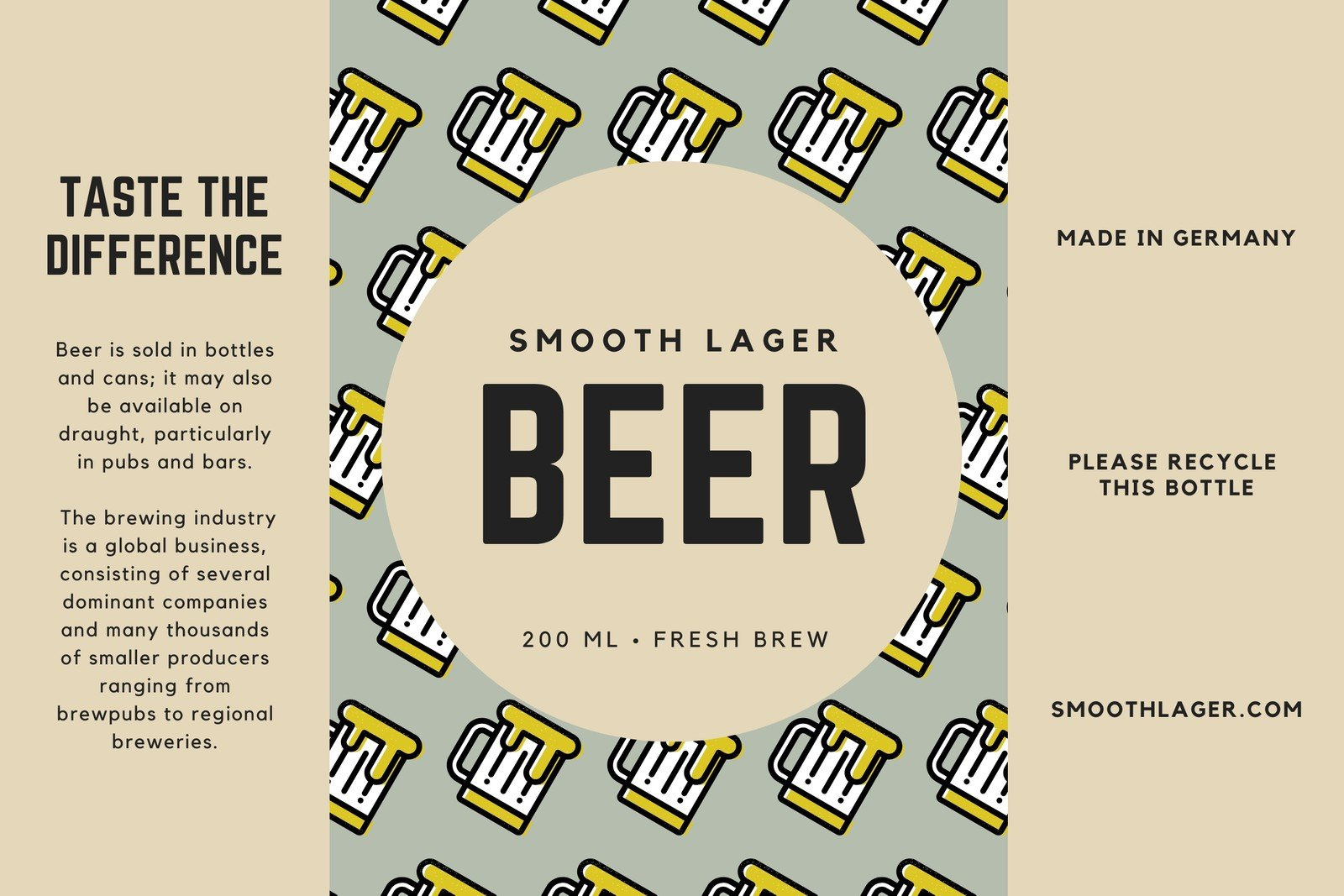 Free Printable And Customizable Beer Label Templates | Canva inside Free Beer Printables