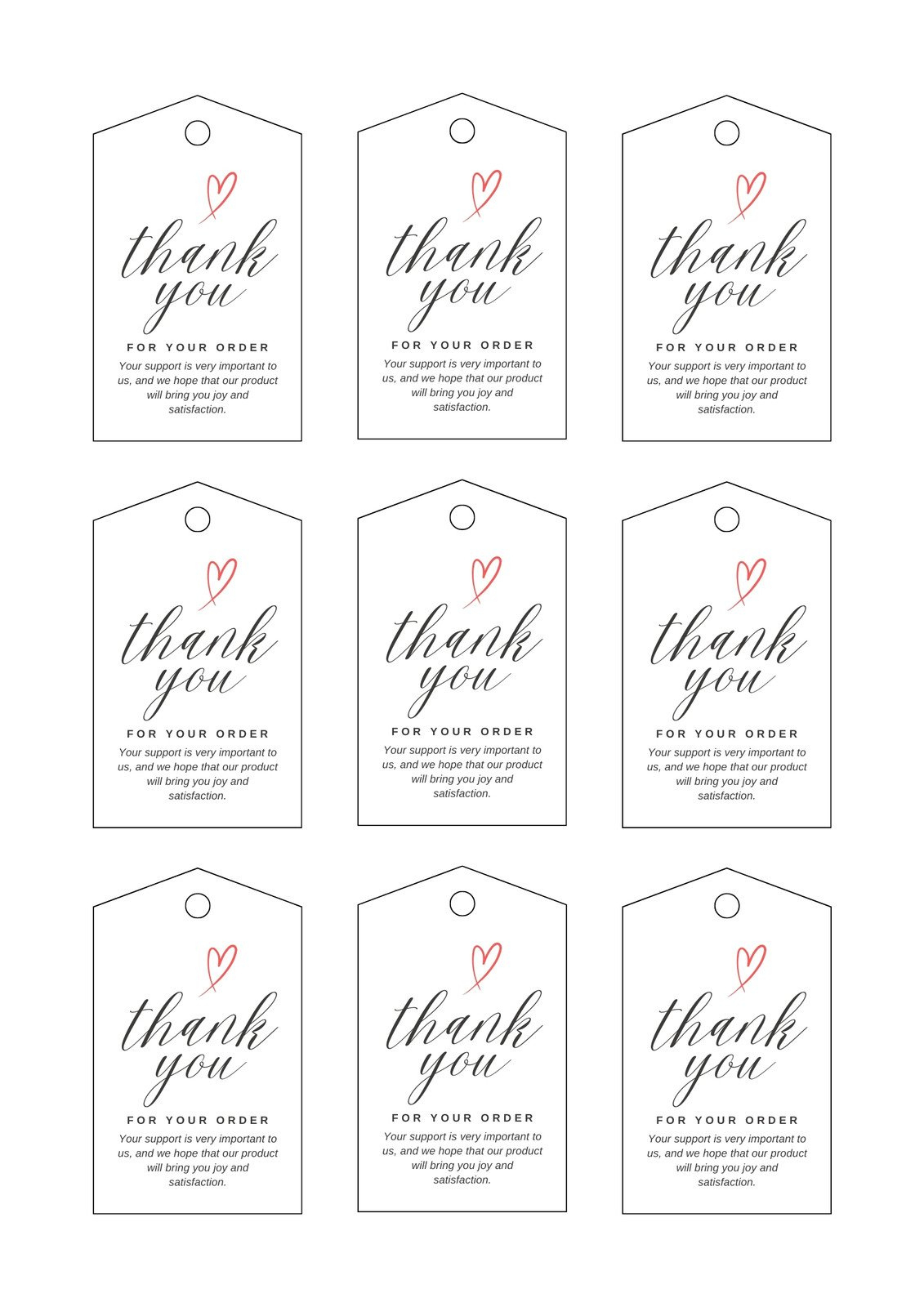 Free, Printable And Customizable Gift Tag Templates | Canva for Free Printable Tags