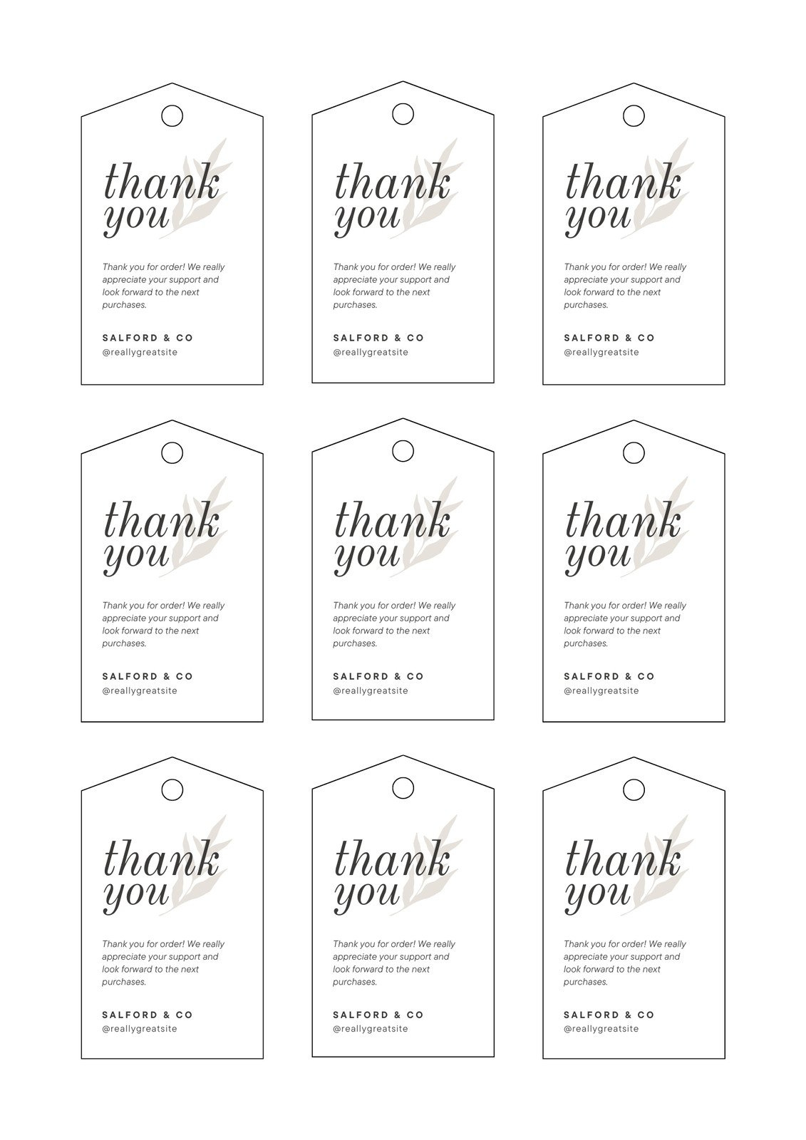 Free, Printable And Customizable Gift Tag Templates | Canva inside Free Online Gift Tags Printable