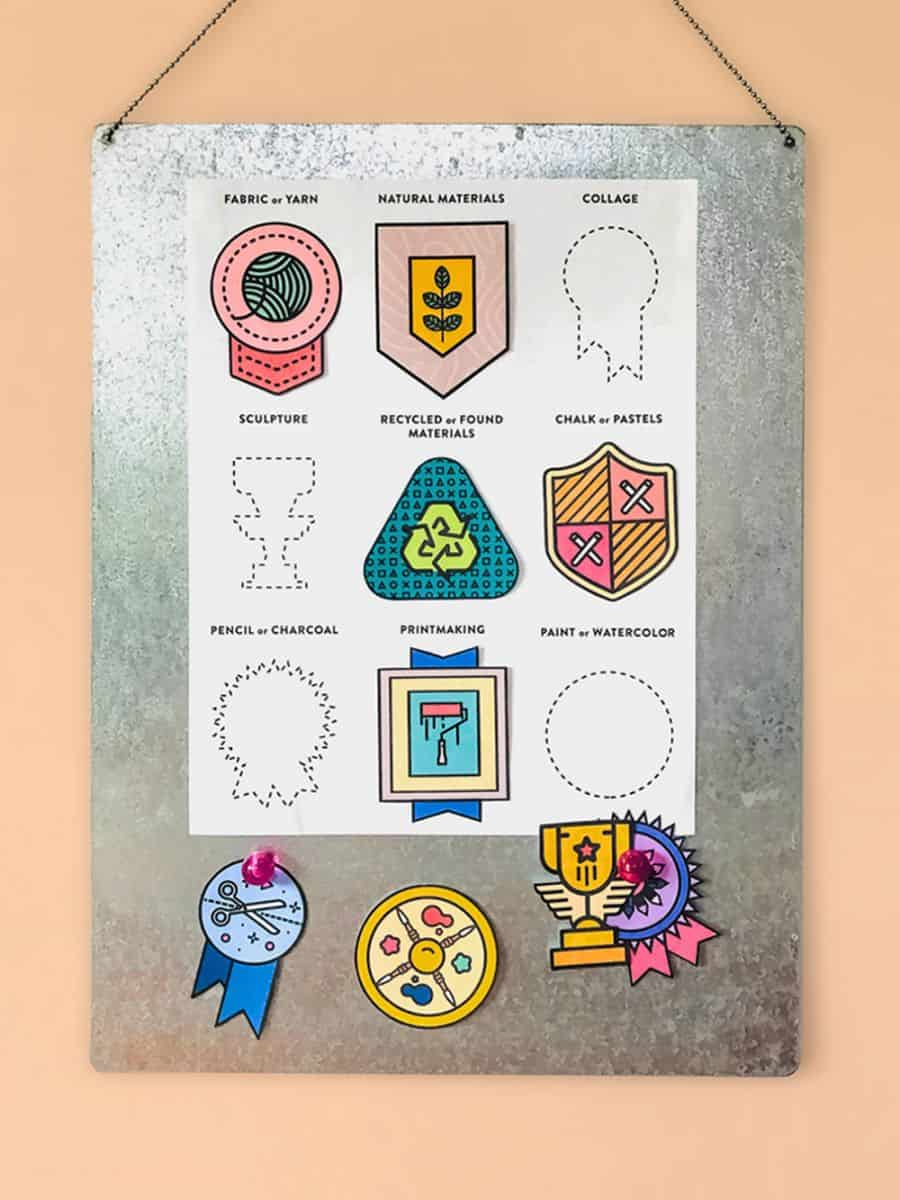 Free Printable Art Badges For Kids in Free Printable Badges