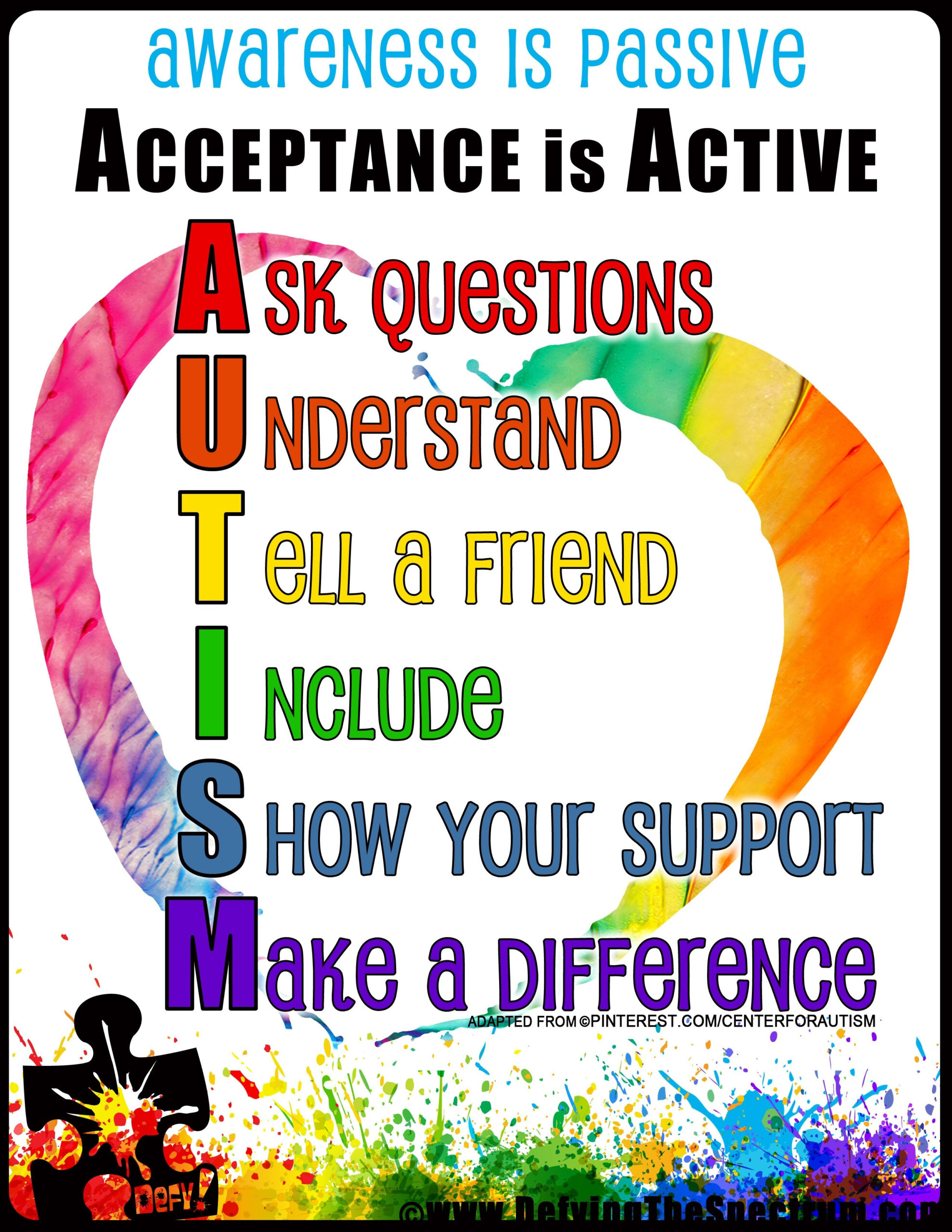Free Printable Autism Awareness Printables throughout Free Printable Autism Awareness Posters