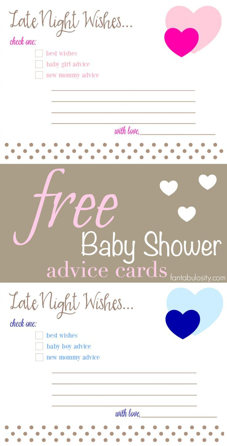 Free Printable Baby Shower Advice &amp;amp; Best Wishes Cards | Baby throughout Free Printable Advice Cards For Baby Shower Template