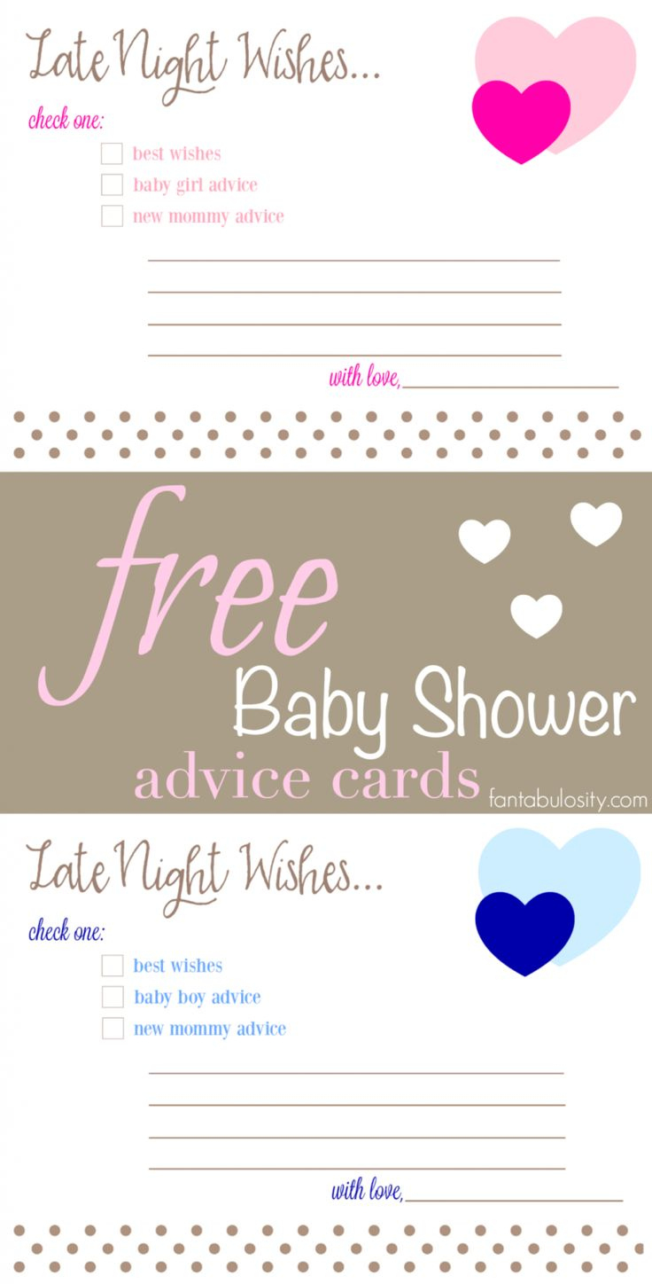 Free Printable Baby Shower Advice &amp;amp; Best Wishes Cards | Baby throughout Mommy Advice Cards Free Printable