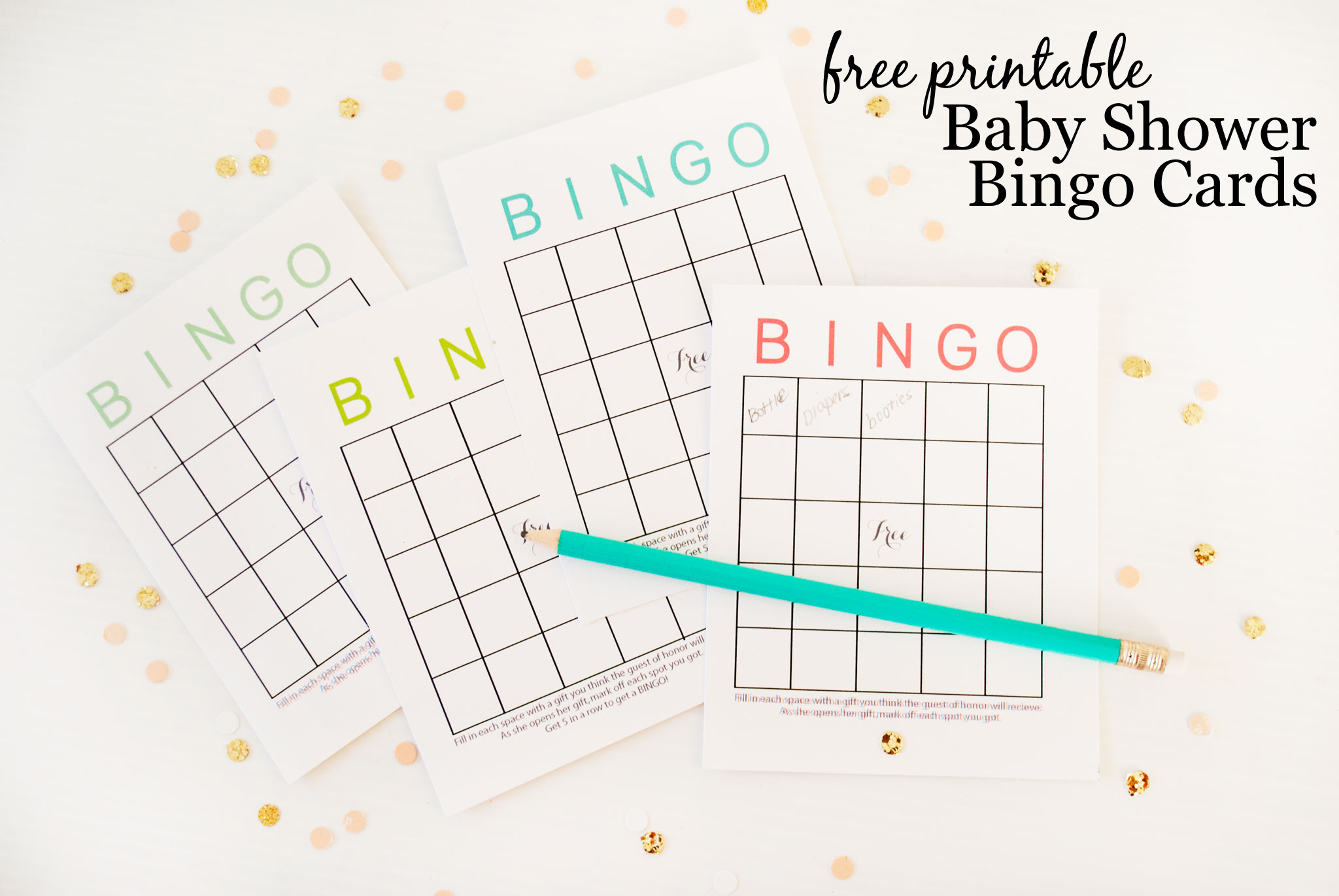 Free Printable Baby Shower Bingo Cards - Project Nursery for Free Printable Baby Shower Bingo Cards