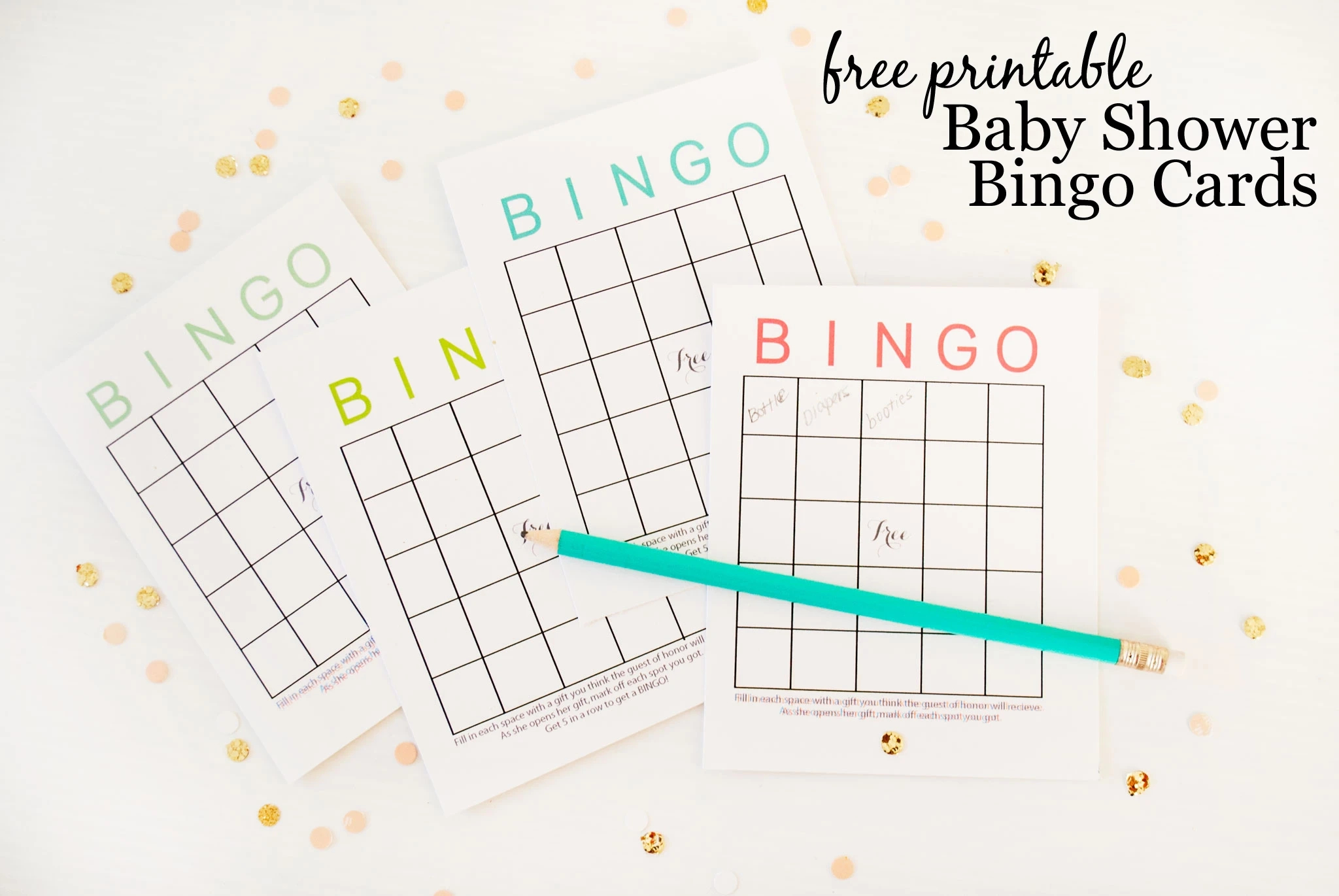 Free Printable Baby Shower Bingo Cards - Project Nursery within Free Printable Baby Shower Bingo