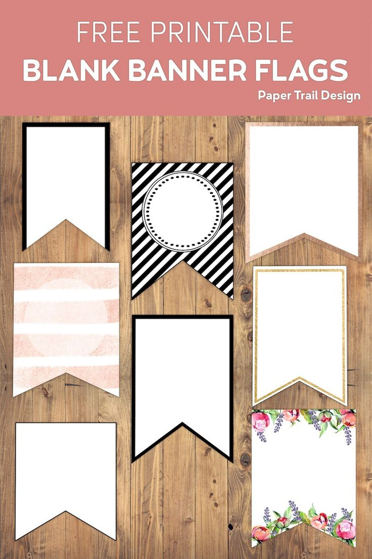 Free Printable Banner Templates {Blank Banners} - Paper Trail with Free Printable Banner Templates