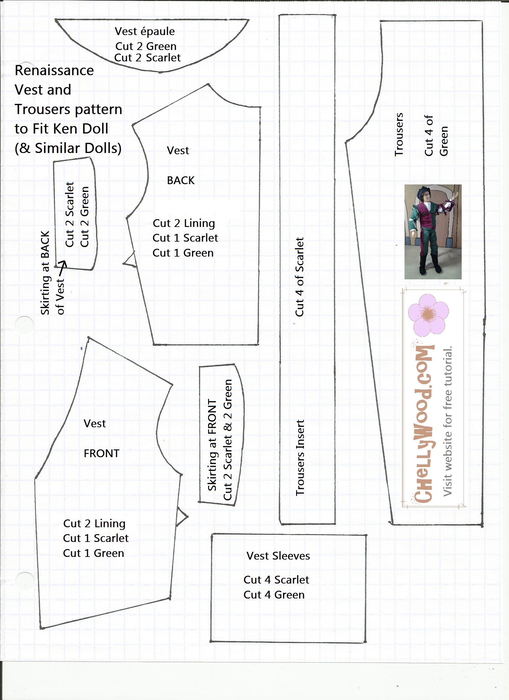 Free Printable Barbie Doll Clothes Patterns - Free Doll Clothes throughout Easy Barbie Clothes Patterns Free Printable