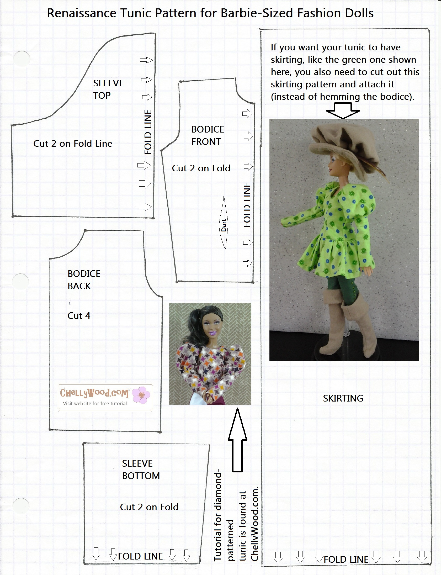 Free Printable #Barbieclothes #Sewing #Patterns And Upcoming for Free Printable Barbie Doll Sewing Patterns Template