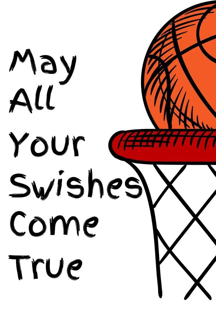 Free Printable Basketball Birthday Cards in Free Printable Basketball Cards