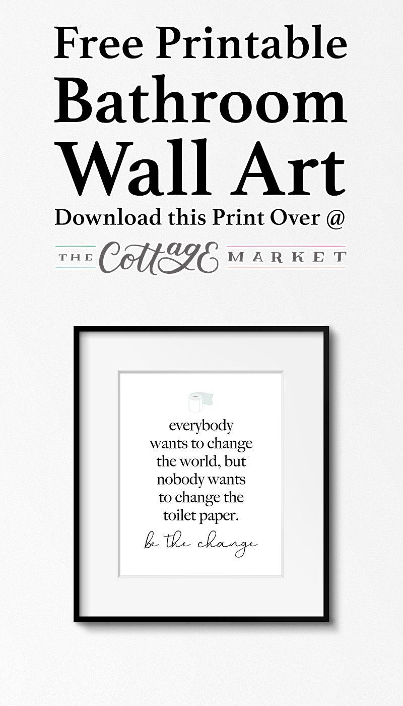 Free Printable Bathroom Wall Art in Free Bathroom Printables