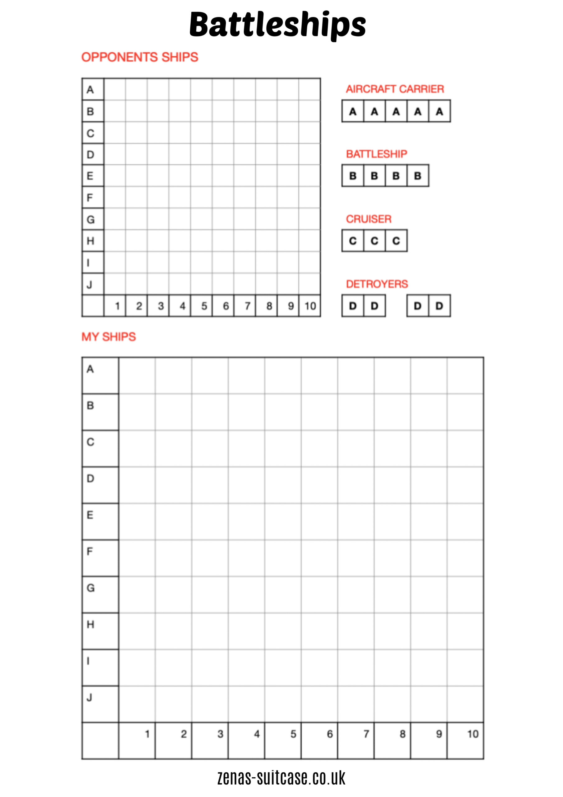 Free Printable Battleship Game To Play Anywhere with regard to Free Printable Battleship Game