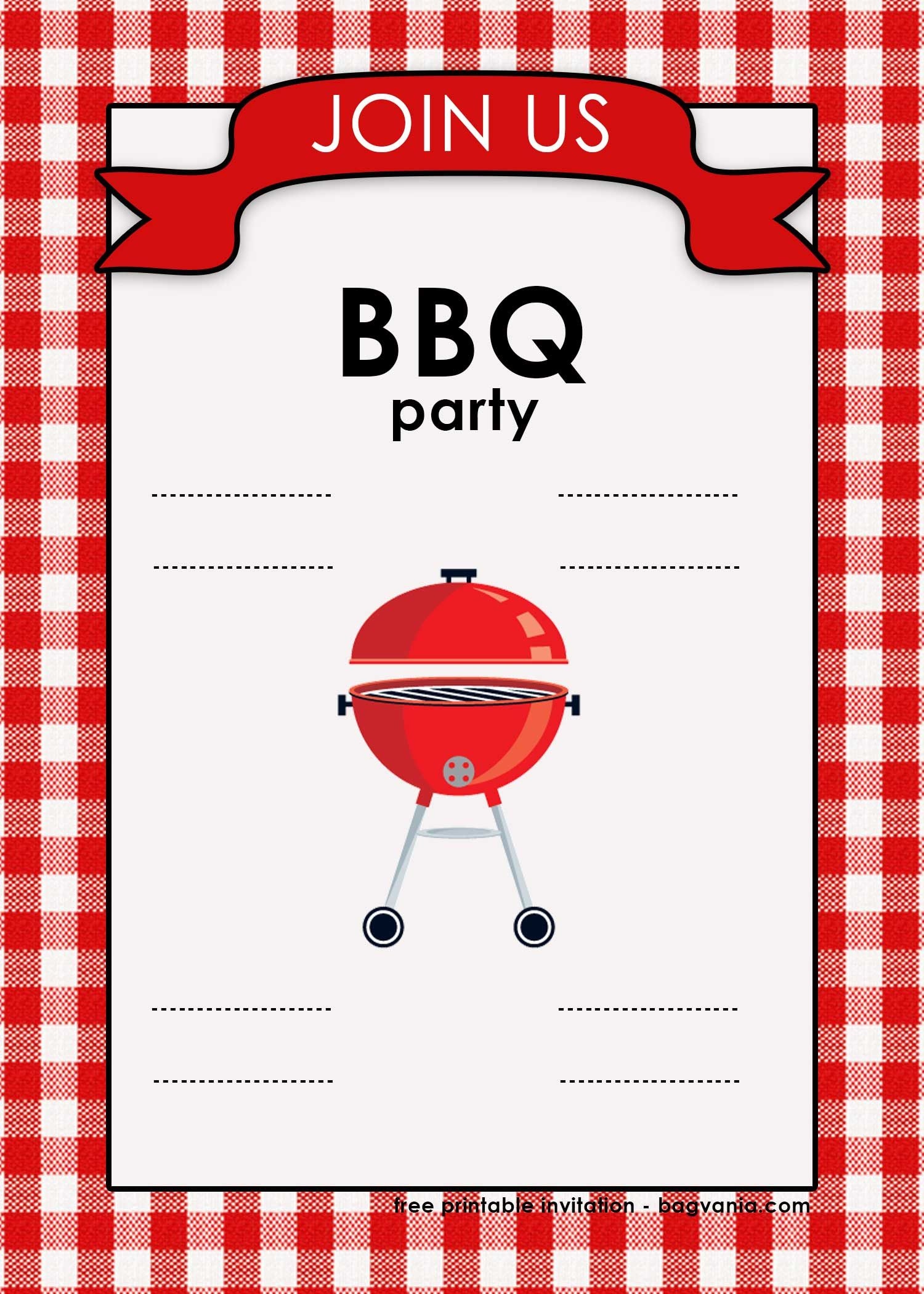 Free Printable Bbq Invitation Template For Your Parties | Download intended for Free Printable Cookout Invitations