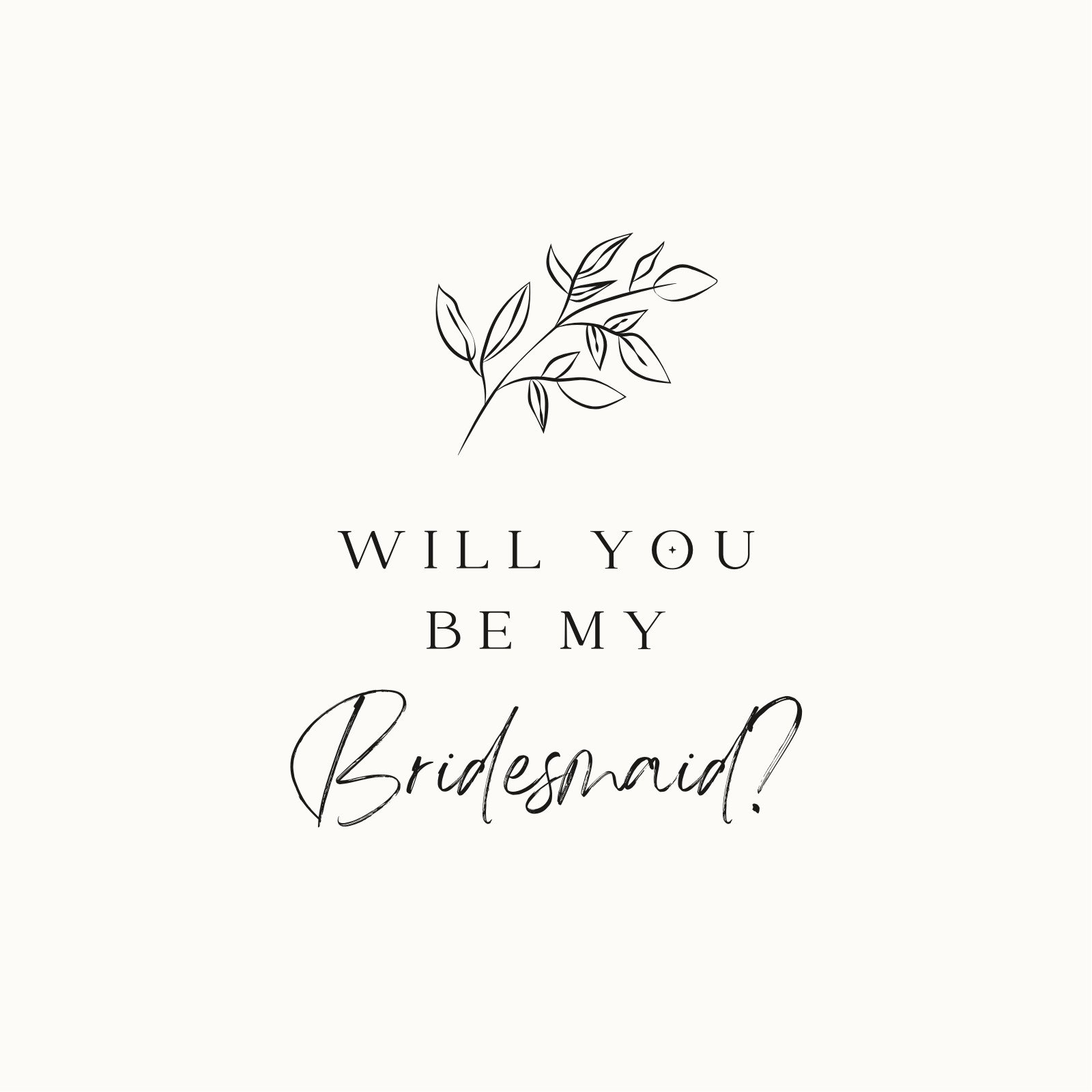 Free Printable Be My Bridesmaid Invitation Templates | Canva intended for Free Printable Will You Be My Bridesmaid Cards