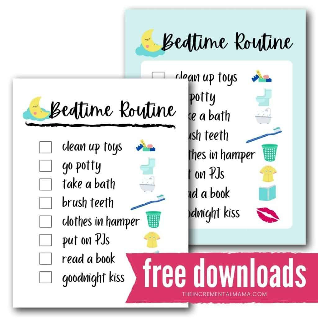 Free Printable Bedtime Routine Chart For A Smooth &amp;amp; Tear-Free Evening with Free Printable Bedtime Routine Chart