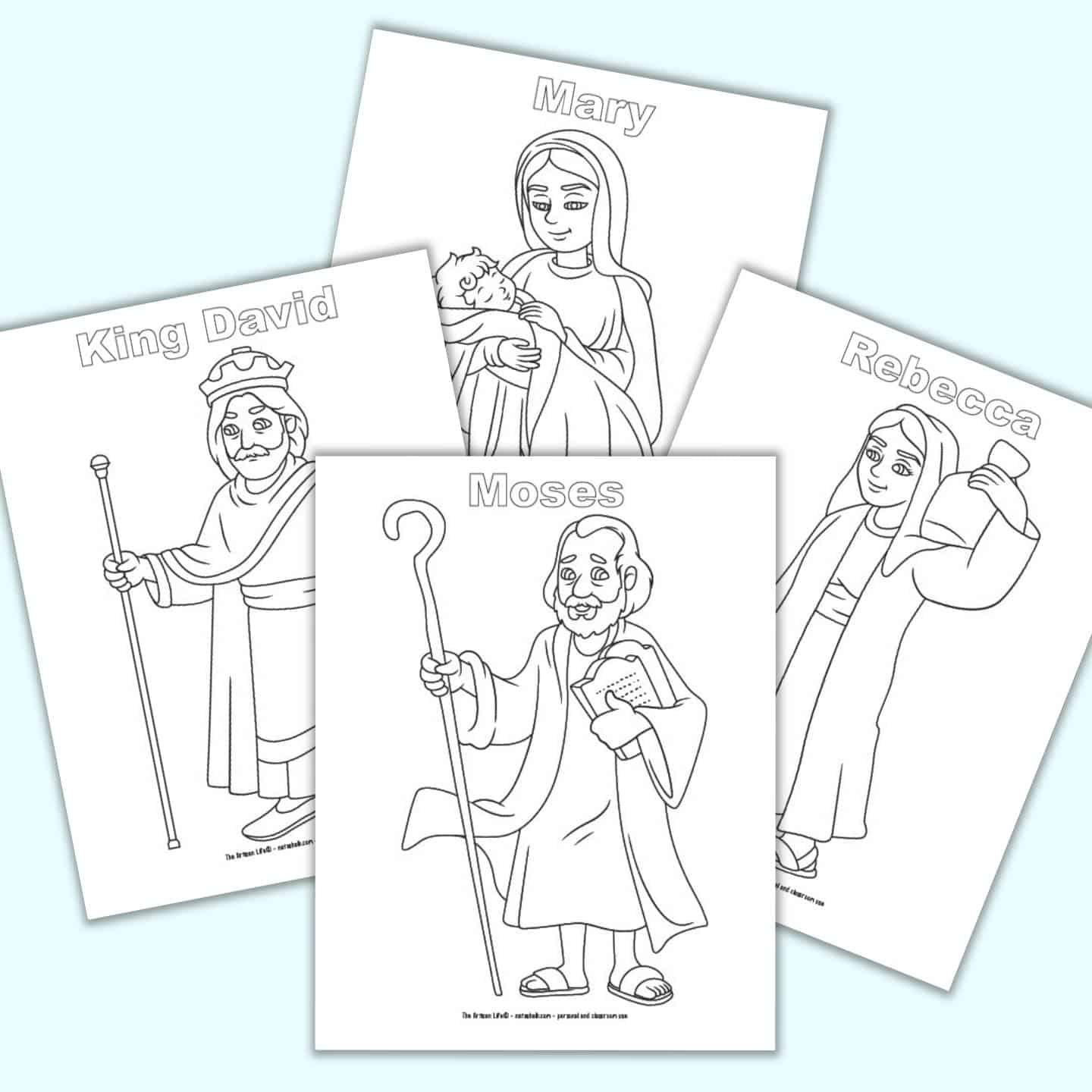 Free Printable Bible Character Coloring Pages For Kids - The in Free Printable Bible Characters Coloring Pages