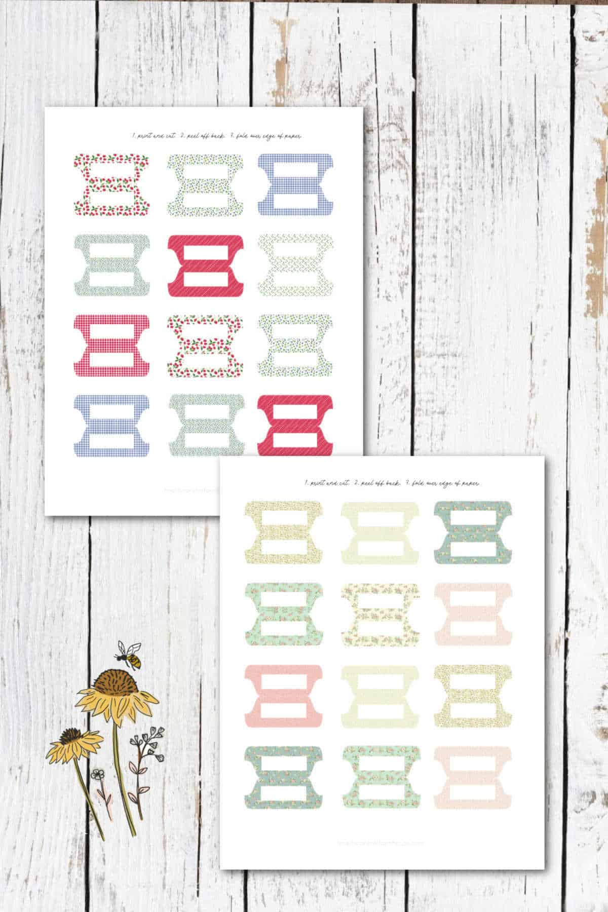 Free Printable Binder Divider Tabs : Heart&amp;#039;S Content Farmhouse in Free Printable Tabs for Binders