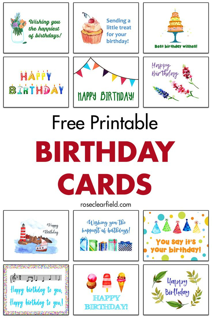 Free Printable Birthday Cards | Free Printable Birthday Cards intended for Free Birthday Printables