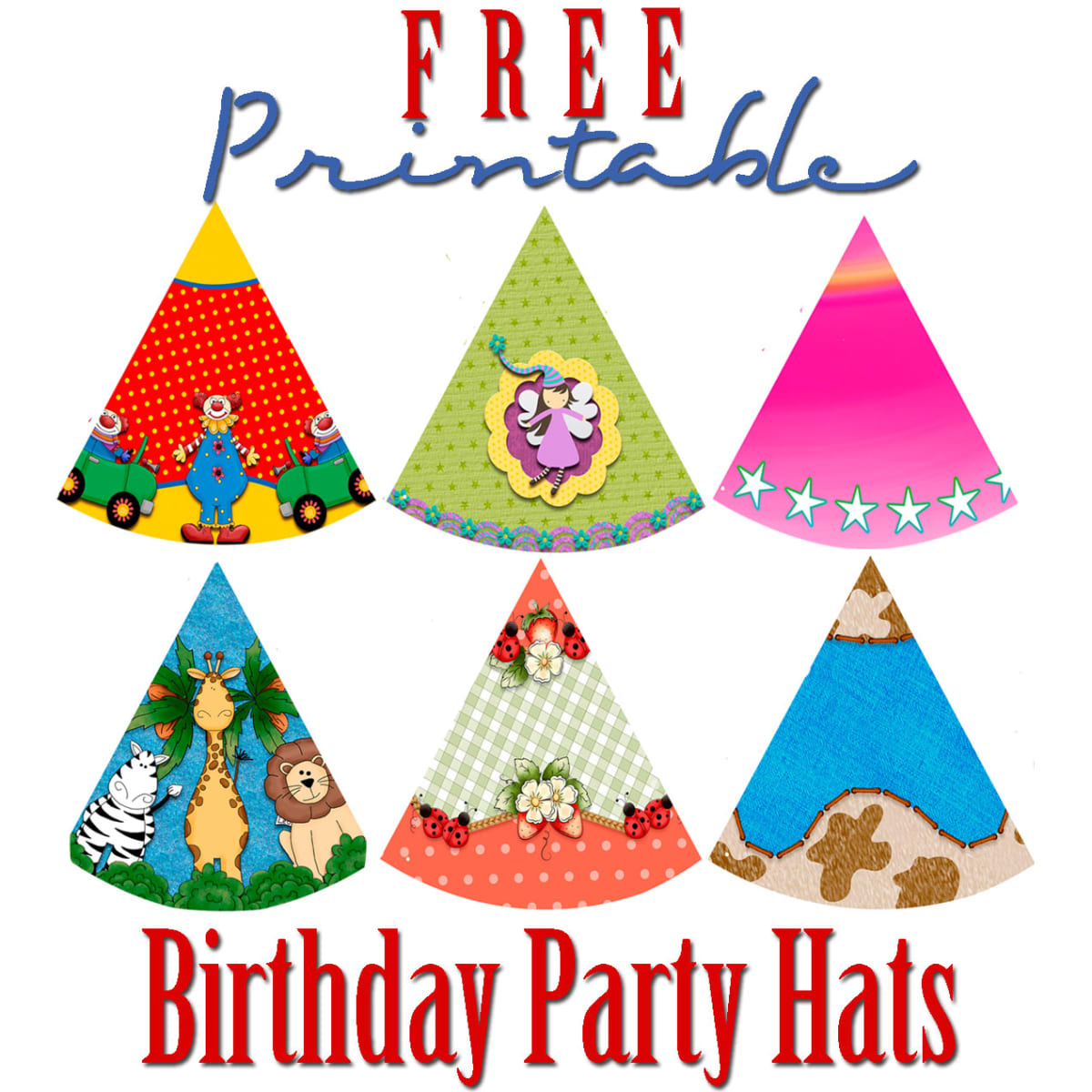 Free Printable Birthday Party Hats - Hubpages inside Free Printable Birthday Party Hats