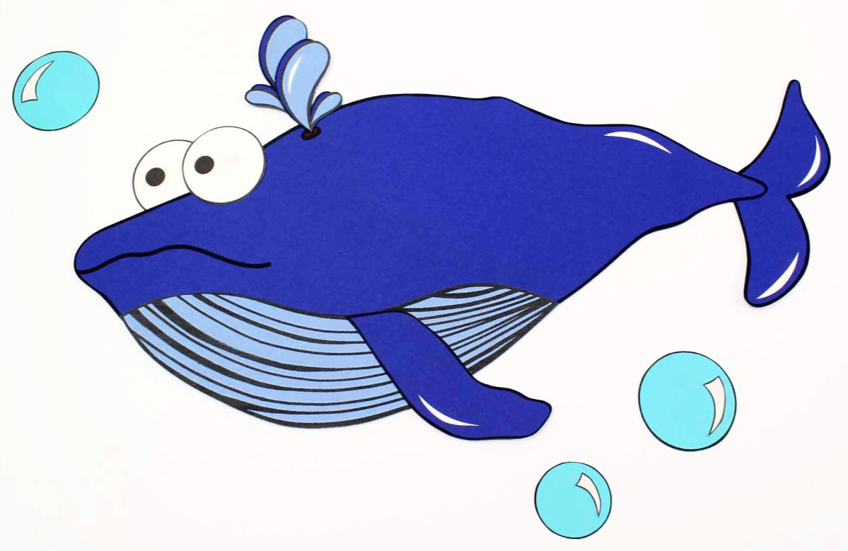 Free Printable Blue Whale Craft - Mama Likes This with regard to Free Printable Whale Template