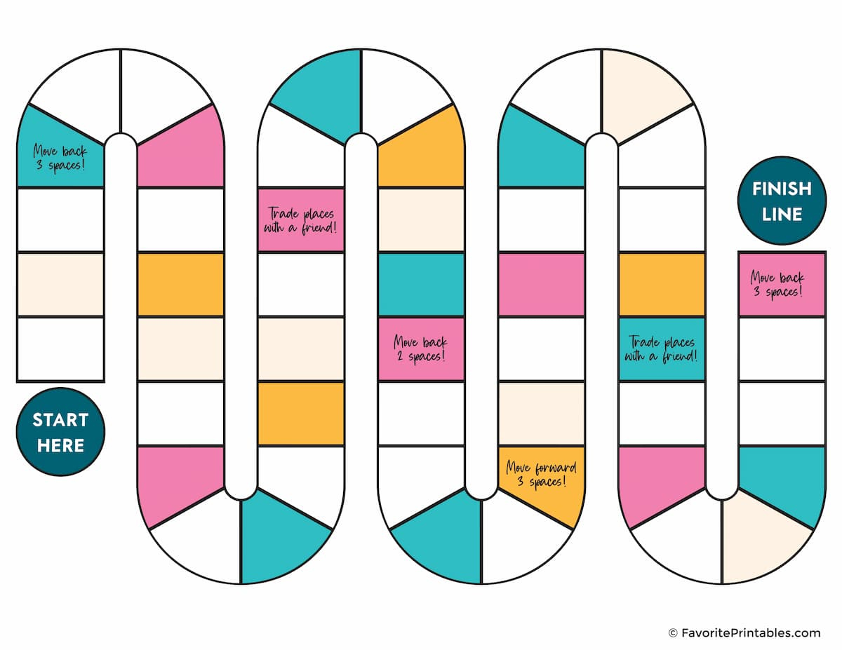 Free Printable Board Game Template - Favorite Printables for Free Printable Board Games