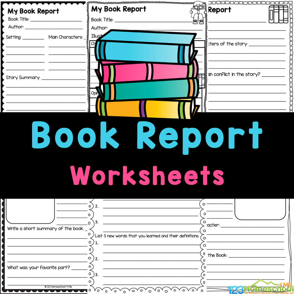 Free Printable Book Report Worksheets And Template Form regarding Free Printable Book Report Forms For Elementary Students