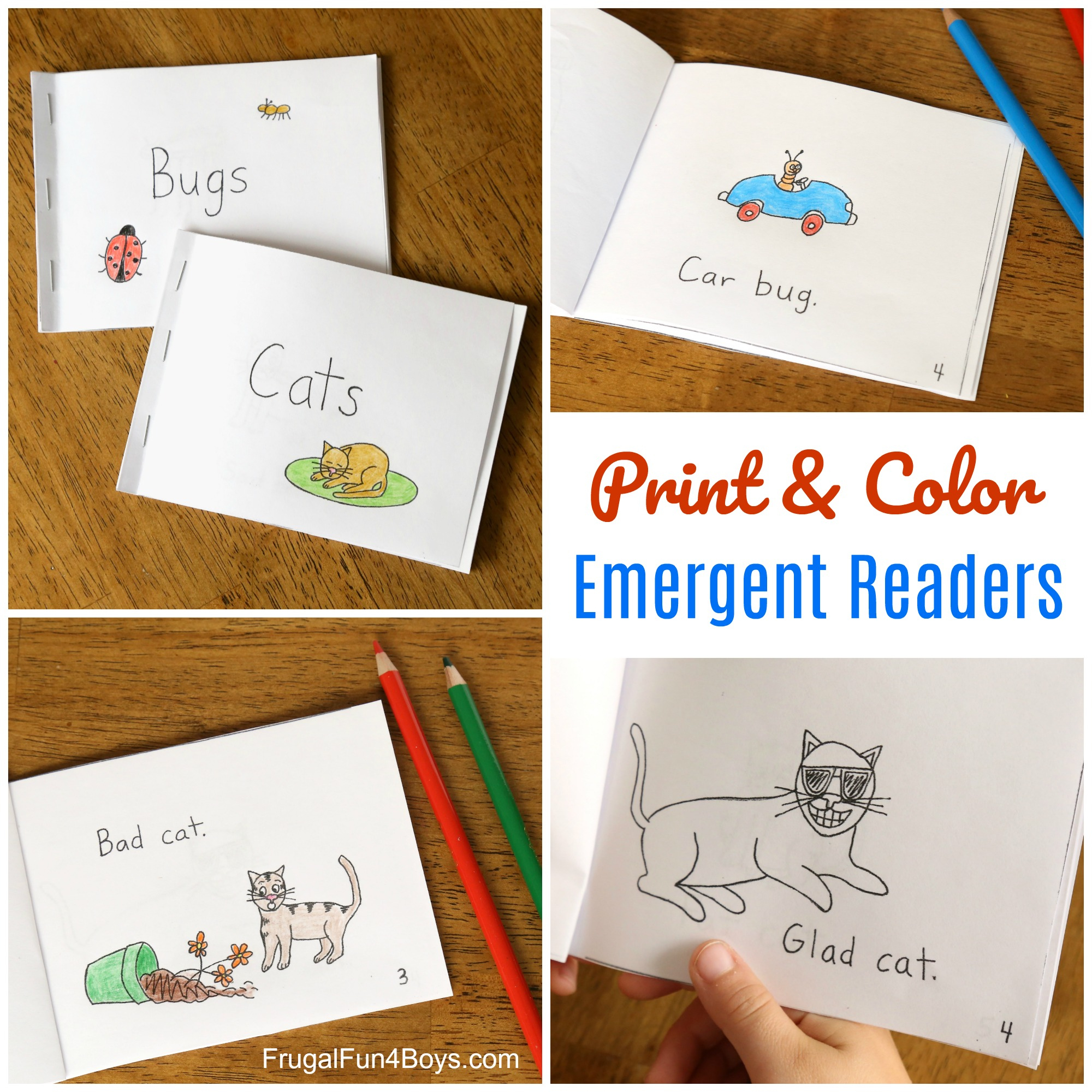 Free Printable Books For Beginning Readers - Level 1 (Easy in Free Printable Easy Readers For Kindergarten