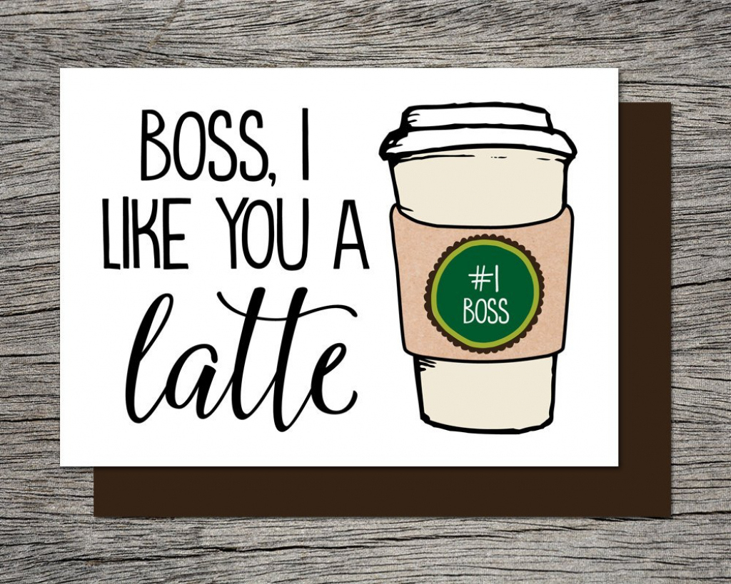 Free Printable Bosses Day Card regarding Free Printable Funny Boss Day Cards