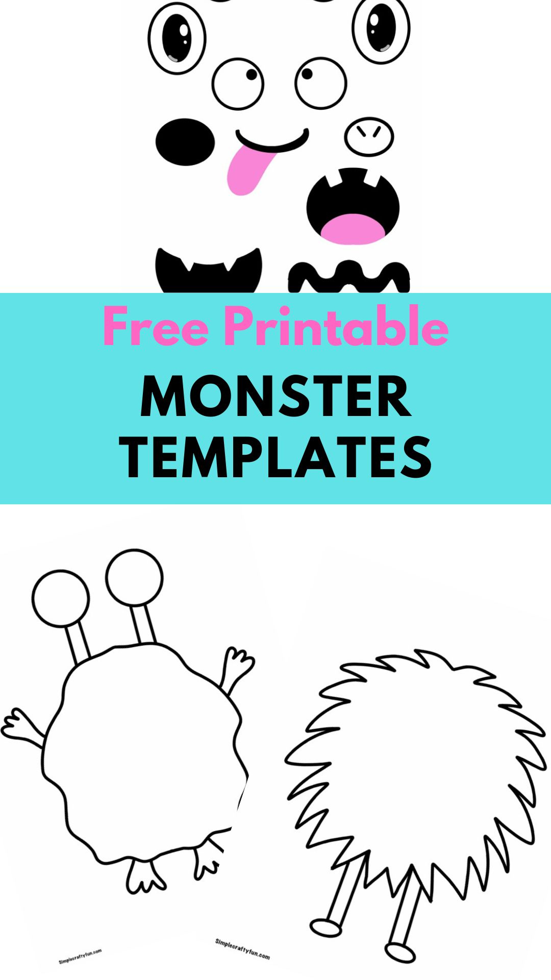 Free Printable Build A Monster - with Free Printable Monster Templates