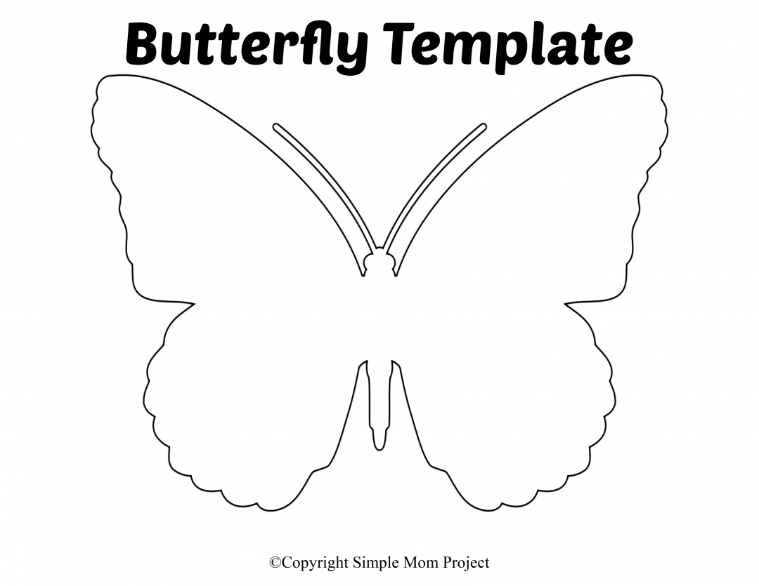 Free Printable Butterfly Templates | Butterfly Printable Template inside Free Printable Butterfly Cutouts