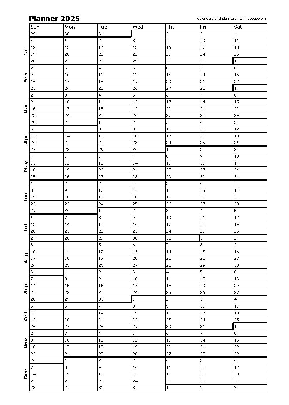 Free Printable Calendars And Planners 2024, 2025 And 2026 in Free Printable Planner 2025