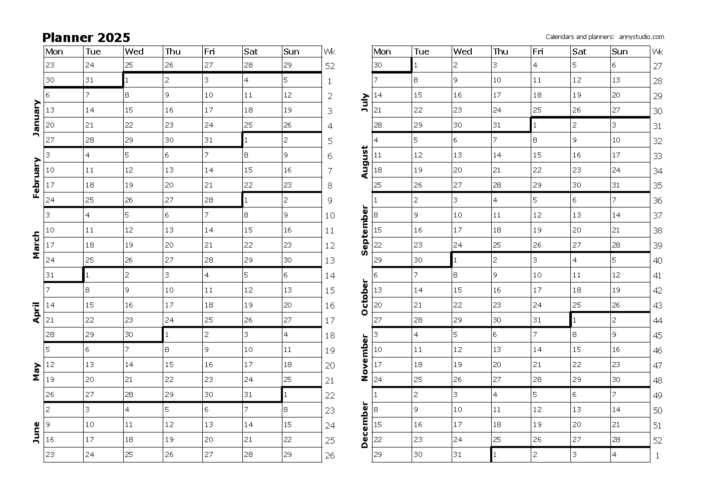 Free Printable Calendars And Planners 2024, 2025 And 2026 regarding Free Printable Daily Planner 2025