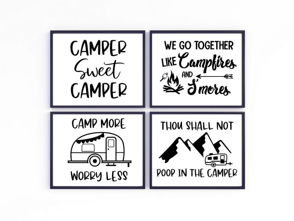 Free Printable Camping Décor Signs - This Ole Mom throughout Free Printable Camping Signs