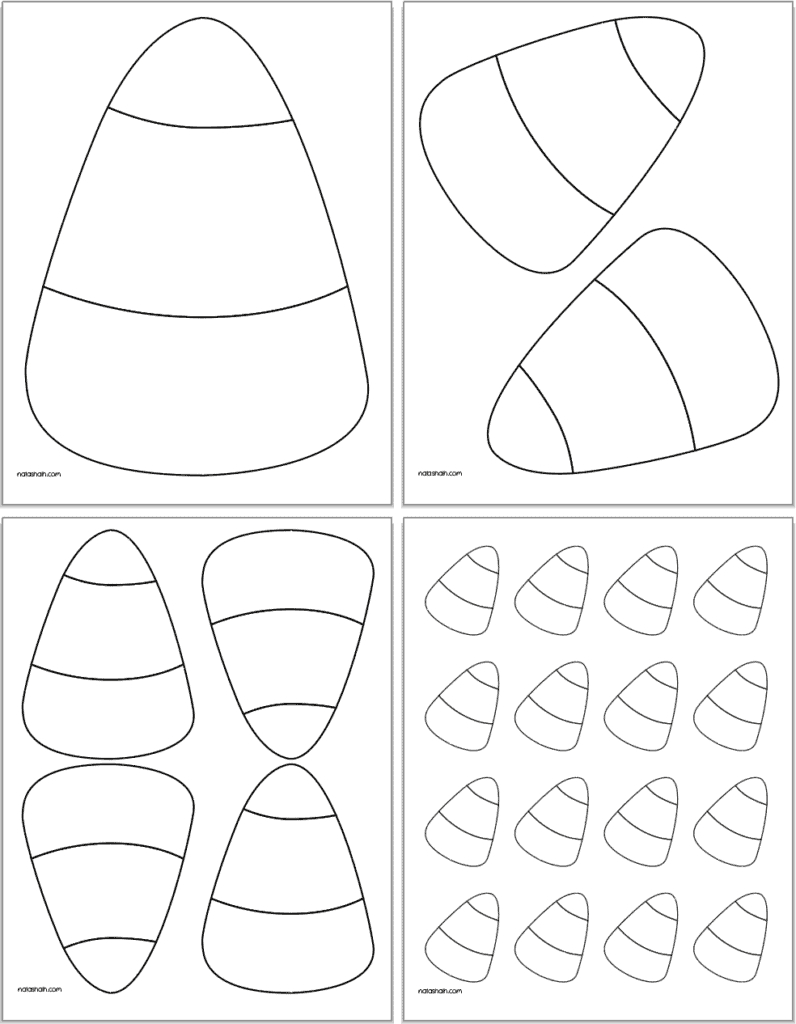 Free Printable Candy Corn Templates - The Artisan Life pertaining to Free Printable Candy Corn