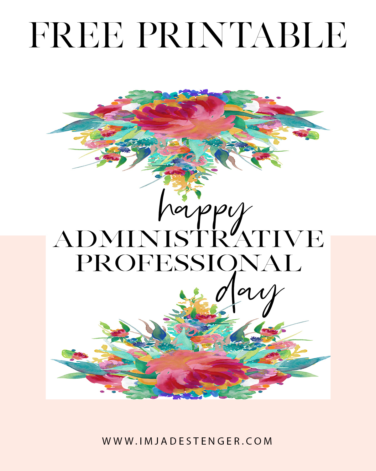 Free Printable: Celebrating Administrative Professional Day | I'M with regard to Administrative Professionals Cards Printable Free