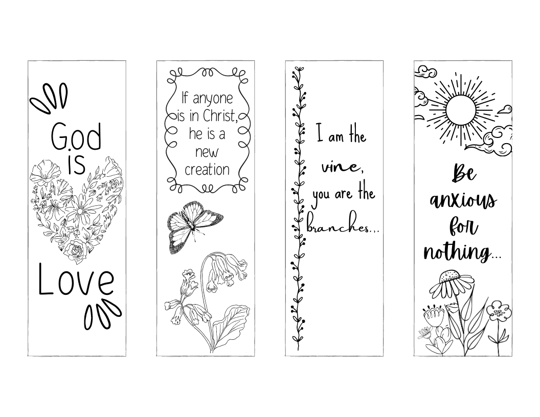 Free Printable Christian Bookmarks To Color within Free Printable Bookmarks With Bible Verses