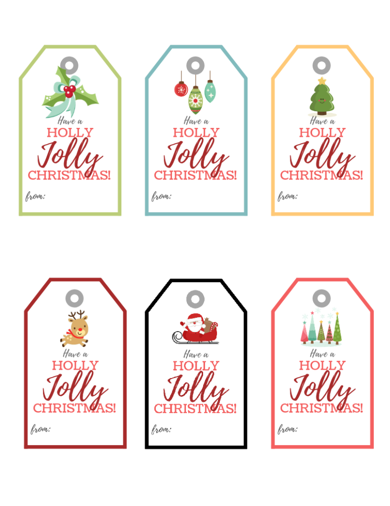 Free Printable Christmas Gift Tags | Baking You Happier for Free Printable Christmas Tags