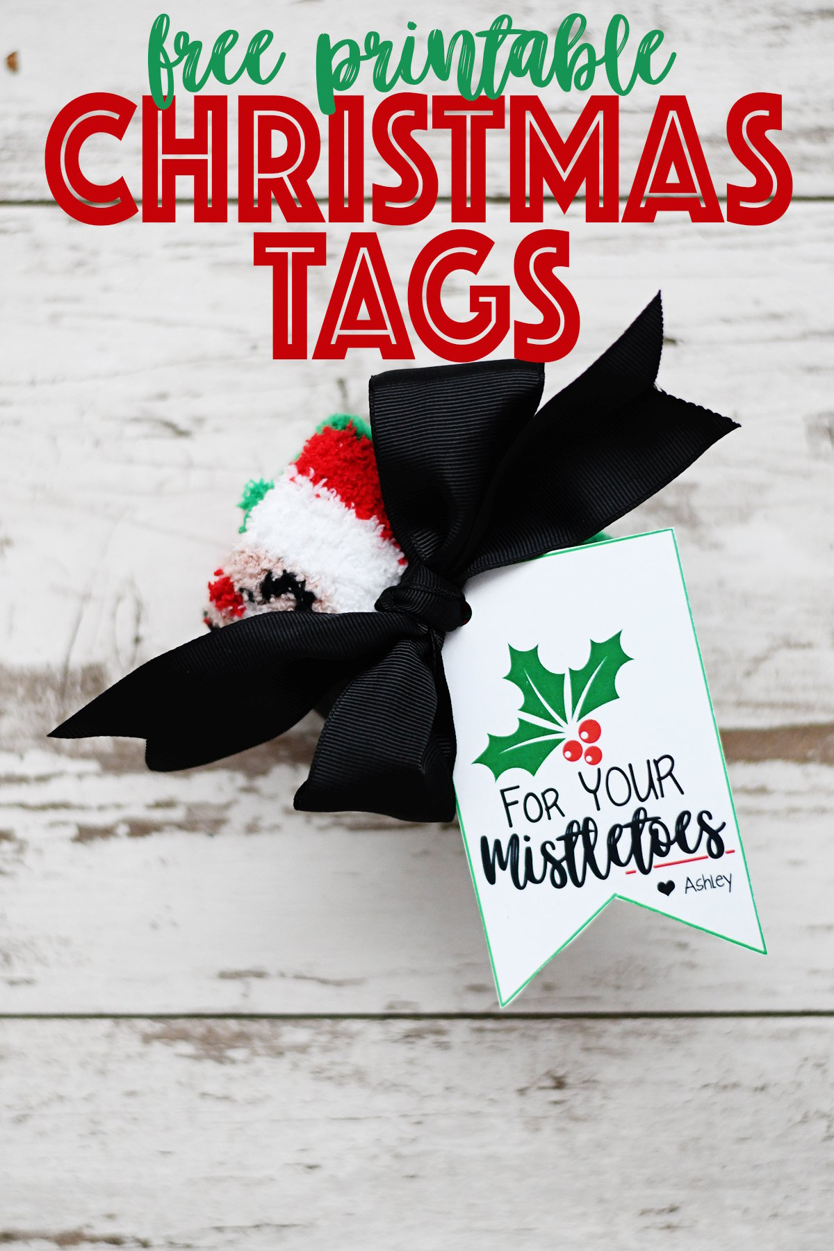 Free Printable Christmas Gift Tags : For Your Mistletoes — Pink regarding Free Printable Mistletoe Tags