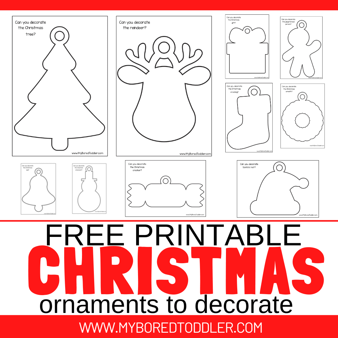 Free Printable Christmas Ornaments To Decorate - My Bored Toddler inside Free Printable Christmas Ornaments