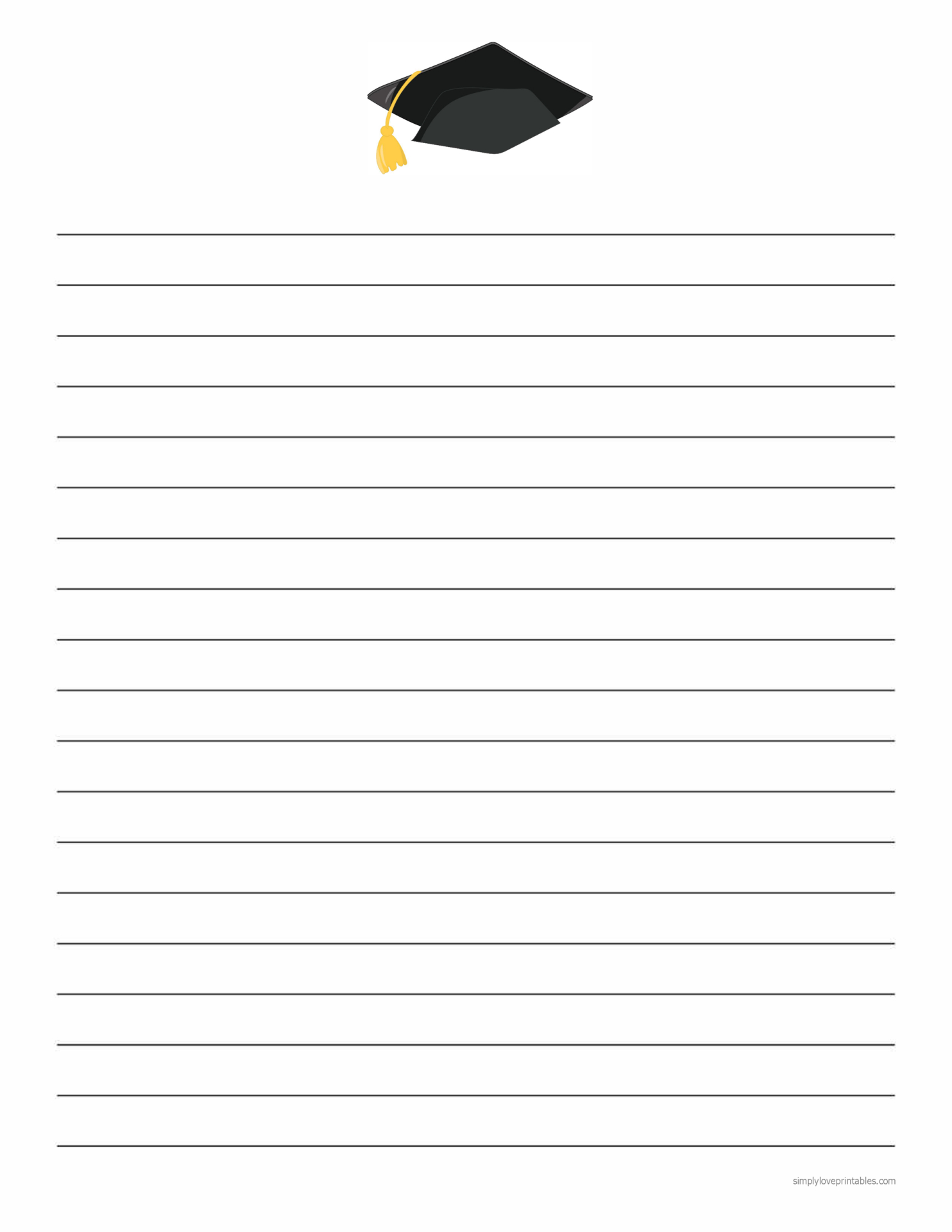 Free Printable Class Of 2020 Journal Pages - Simply Love Printables within Free Printable Graduation Paper