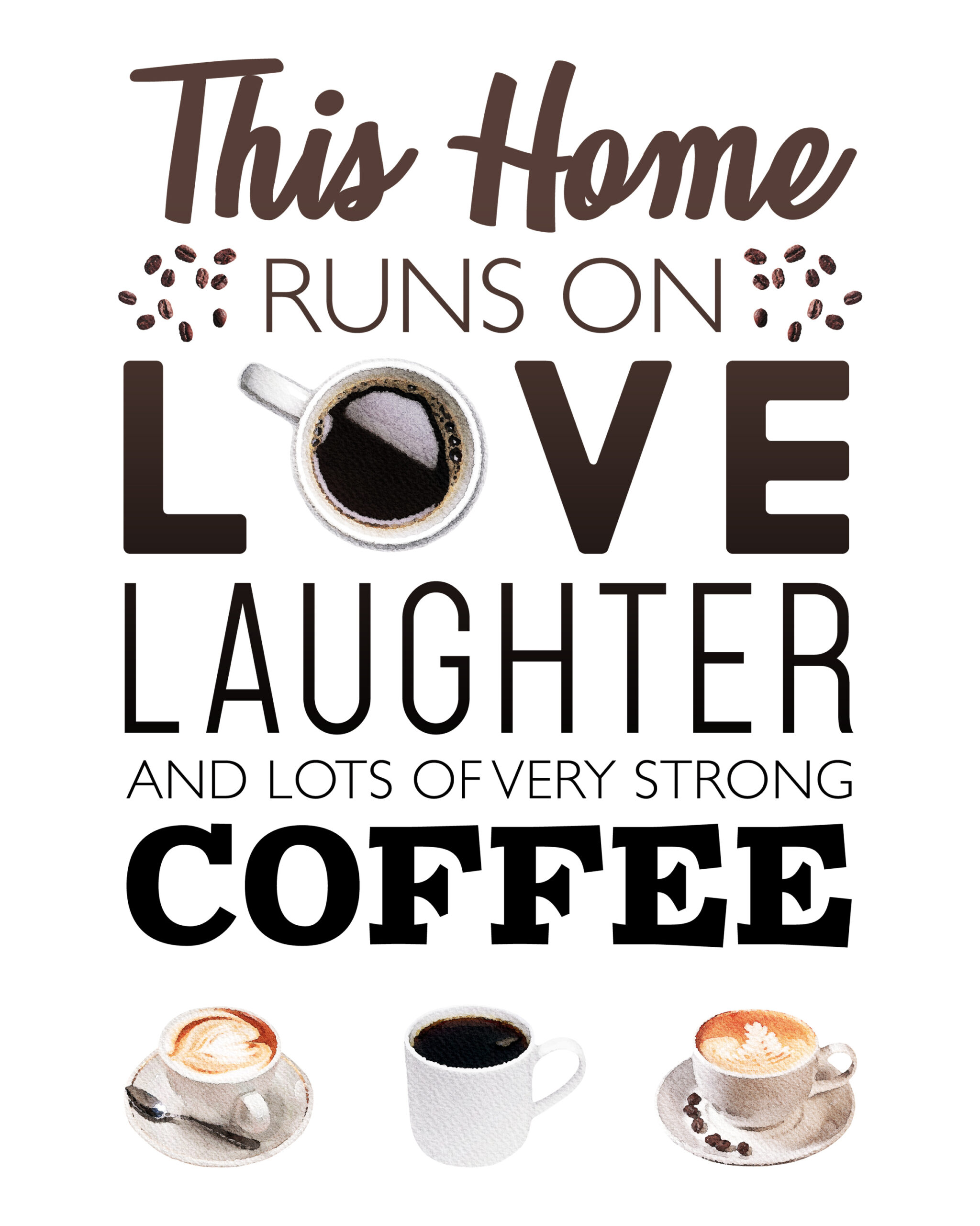 Free Printable Coffee Wall Art - The Cottage Market in Free Coffee Printable Art