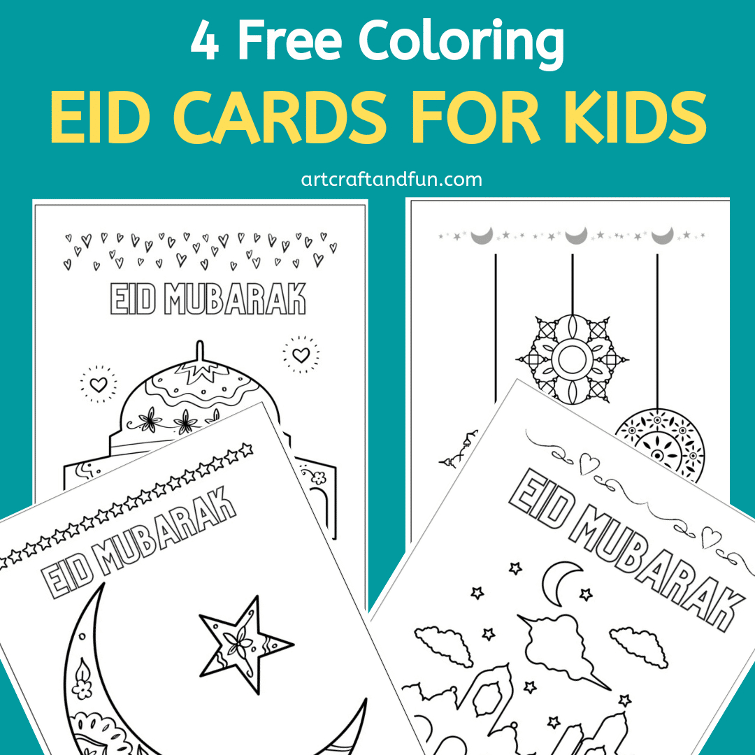 Free Printable Coloring Eid Cards For Kids - inside Eid Cards Free Printable