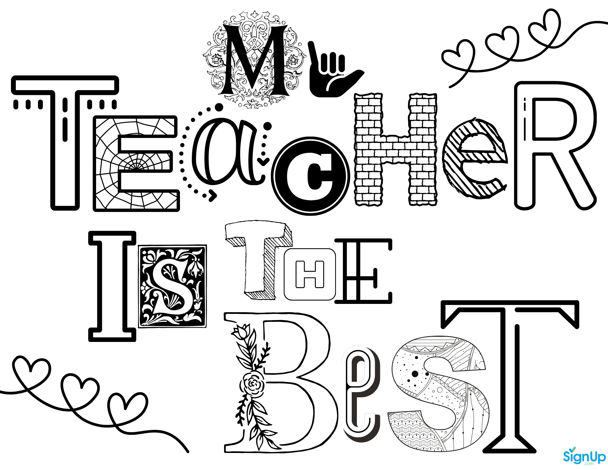 Free Printable Coloring Pages For Teacher Appreciation | Signup within Free Printables For Teachers