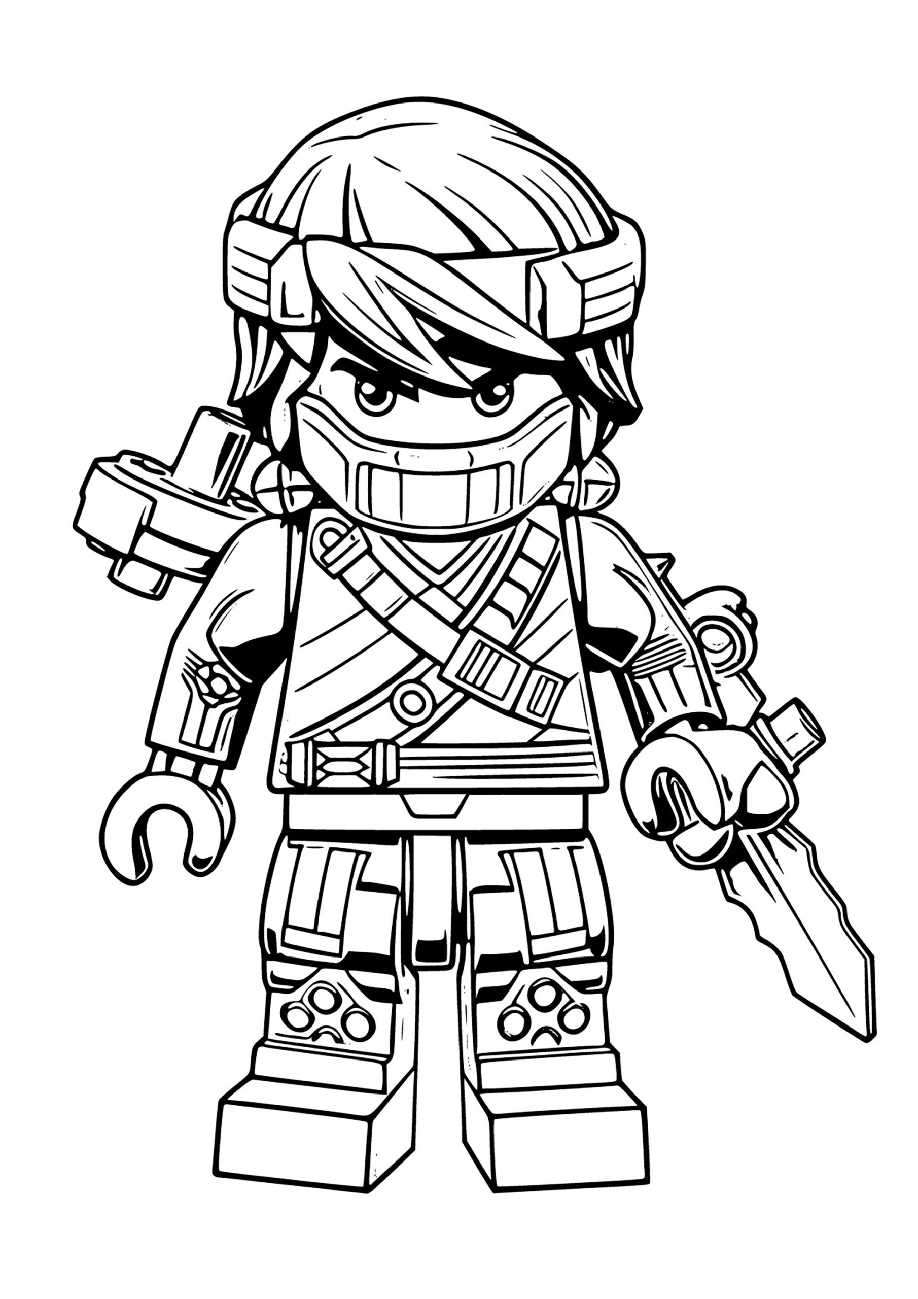 Free Printable Coloring Pages Lego Ninjago Character - Ninjago regarding Free Ninjago Printables