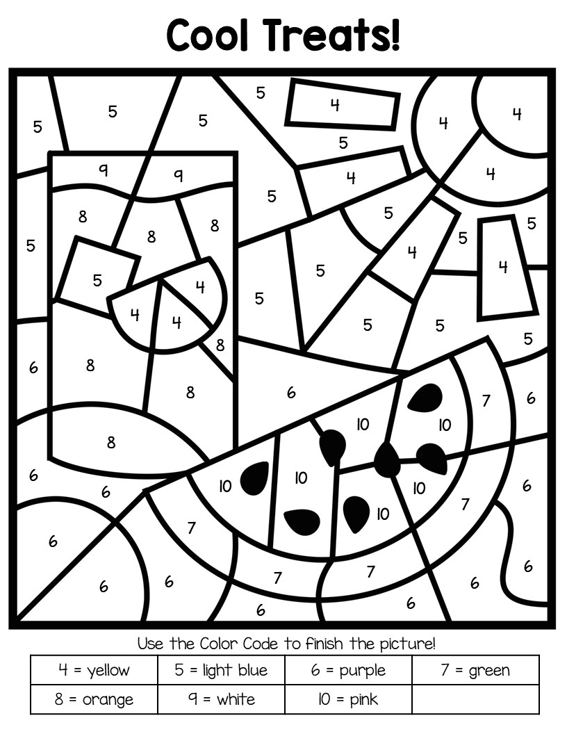 Free Printable Colornumber Coloring Pages - Best Coloring intended for Free Printable Paint By Number Coloring Pages