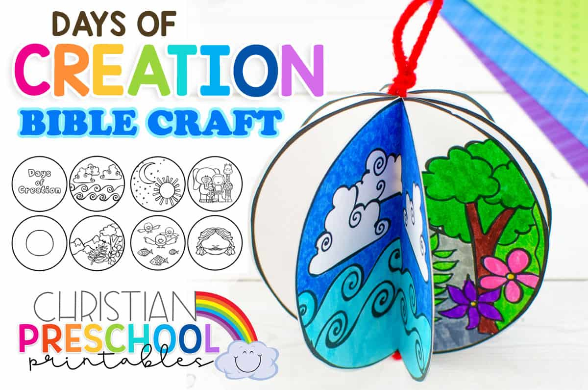 Free Printable Creation Craft For Kids - Christian Preschool pertaining to Free Printable Bible Crafts