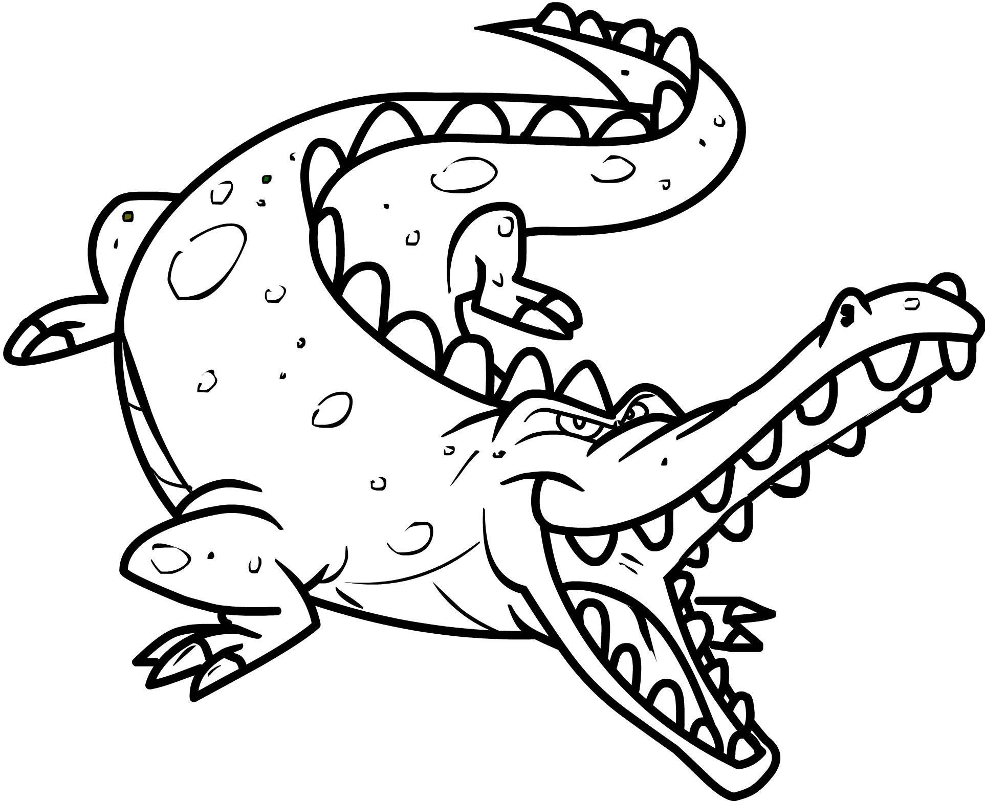 Free Printable Crocodile Coloring Pages For Kids | Turtle Coloring in Free Printable Pictures Of Crocodiles