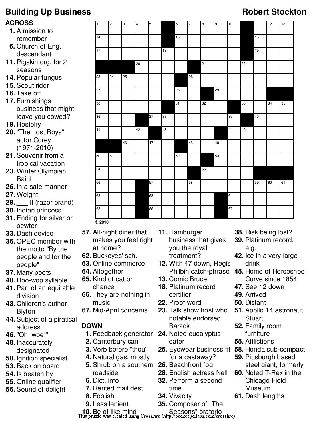 Free Printable Crossword Puzzles Usa Today | Printable Crossword for Free Daily Printable Crosswords