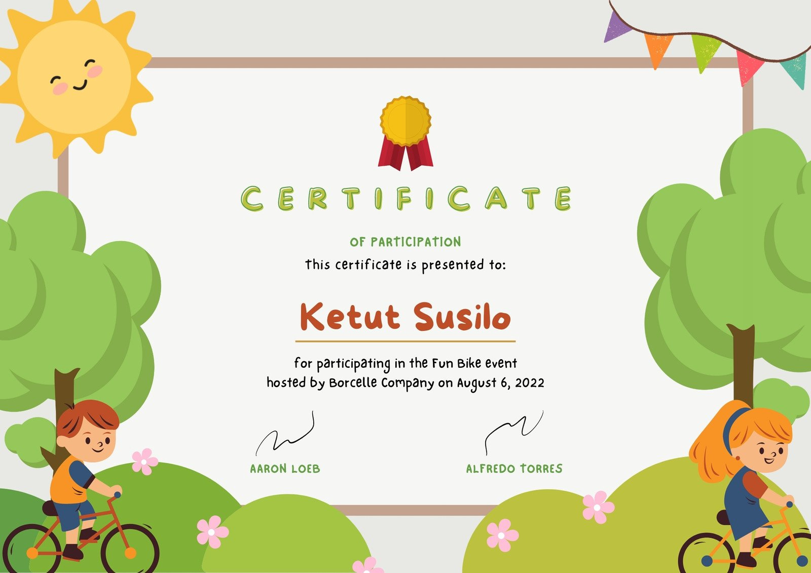 Free, Printable Custom Participation Certificate Templates | Canva regarding Free Printable Children&amp;#039;S Certificates Templates